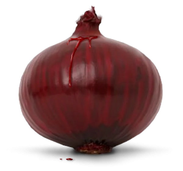 Bloody Red Onion Transparent PNG