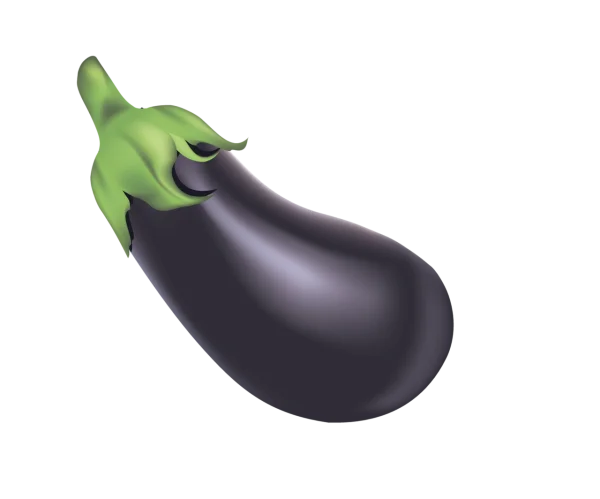 Fresh Purple Eggplant PNG Transparent Background