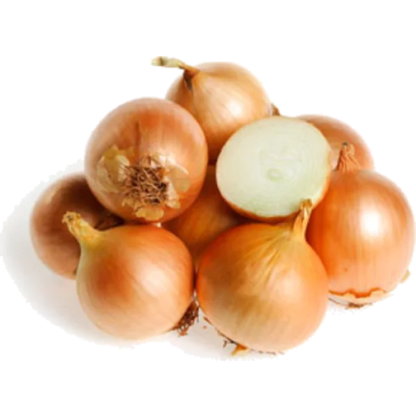 Fresh Brown Onions with Half Sliced PNG