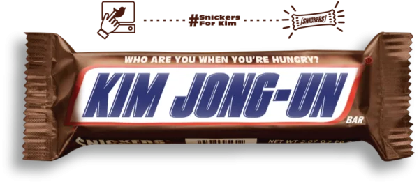Kim Jong Un Snickers Bar Parody PNG