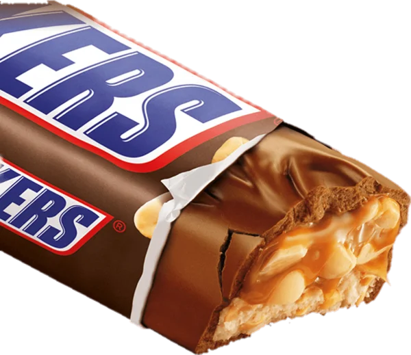 Snickers Bar Bitten PNG Transparent Background