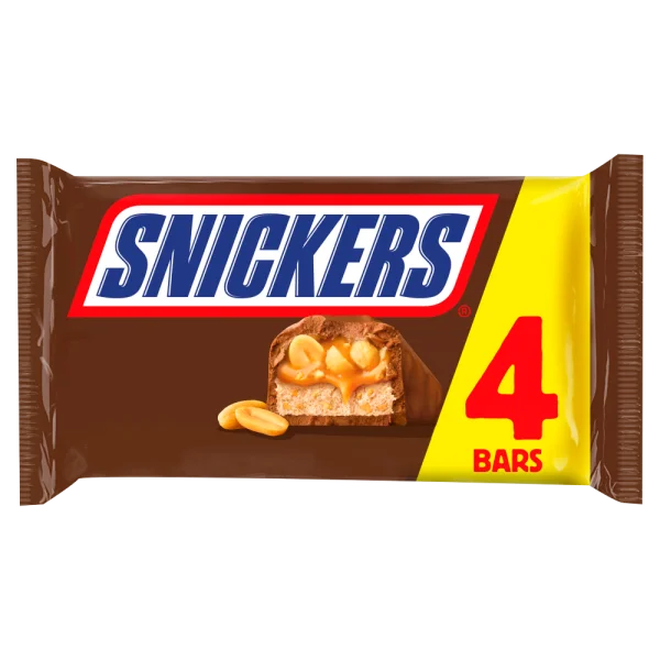 Snickers 4 Bars Pack Transparent PNG