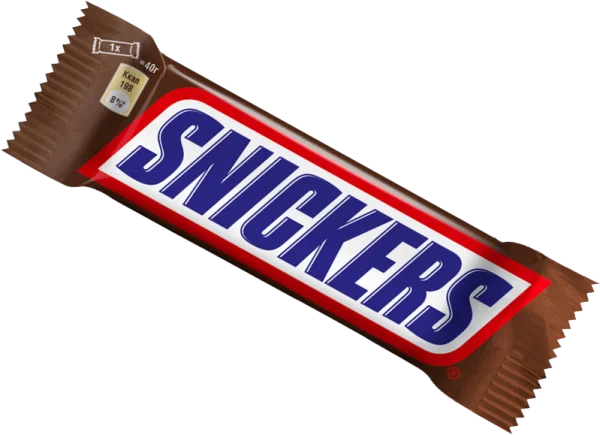 Snickers Chocolate Bar PNG Transparent Background