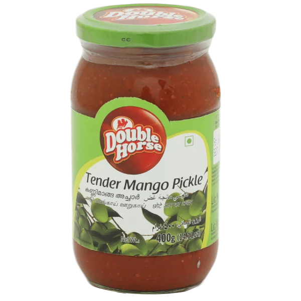 Double Horse Tender Mango Pickle Jar PNG Transparent Background