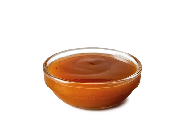 Barbecue Sauce in Glass Bowl PNG Transparent Background
