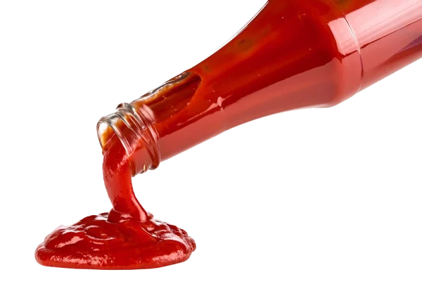 Ketchup Pouring from Bottle Transparent PNG