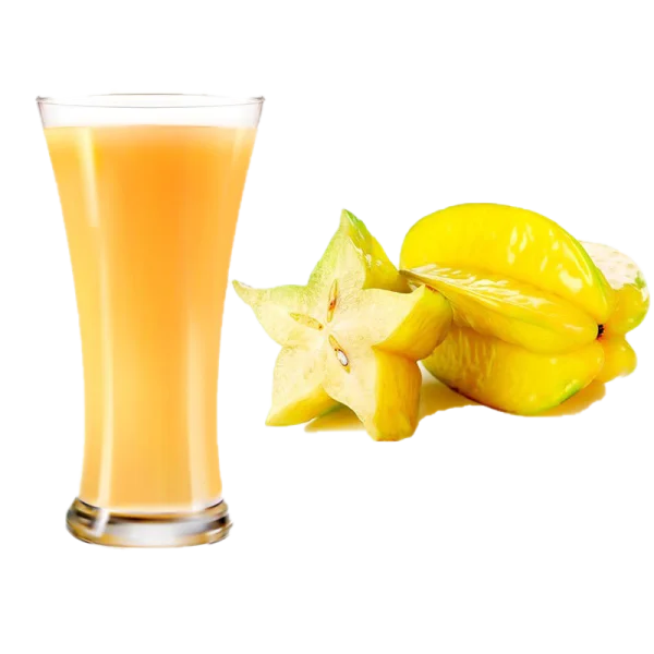 Starfruit Juice and Fresh Starfruit PNG Transparent