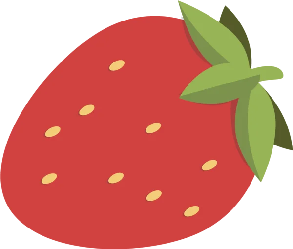 Stylized Strawberry PNG Transparent Background