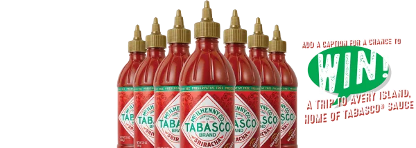 Tabasco Sriracha Hot Sauce Bottles PNG