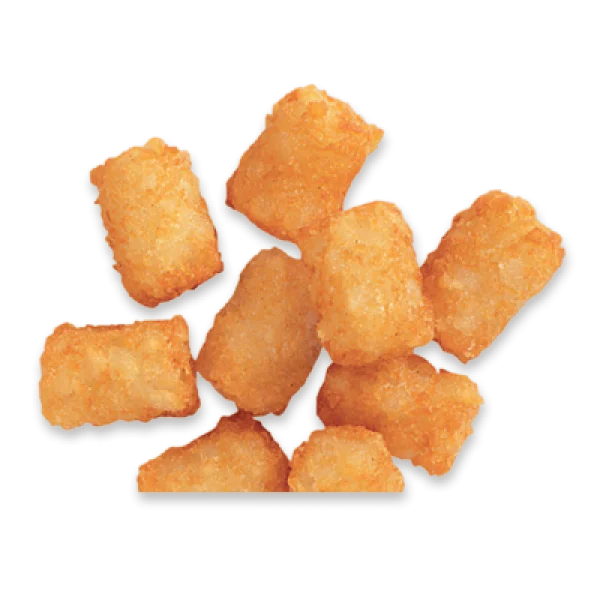 Crispy Golden Tater Tots Pile PNG