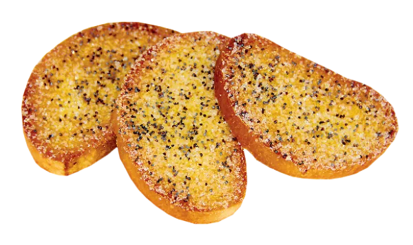 Sugared Toast Slices with Poppy Seeds PNG