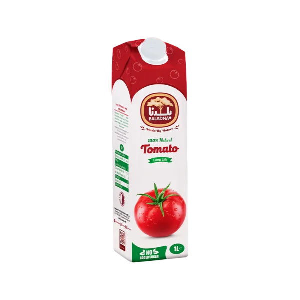Baladna Tomato Juice Carton PNG Transparent Background