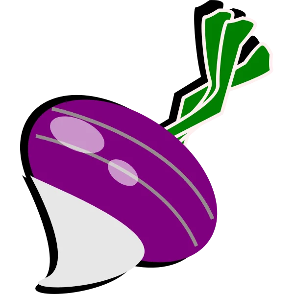 Stylized Purple Turnip PNG Transparent Background