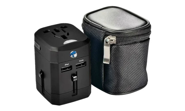 Universal Travel Adapter with Case PNG