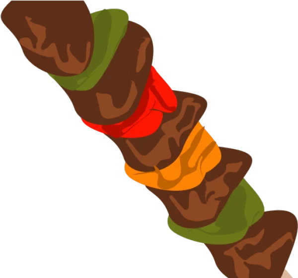 Kebab Skewer with Meat and Vegetables PNG