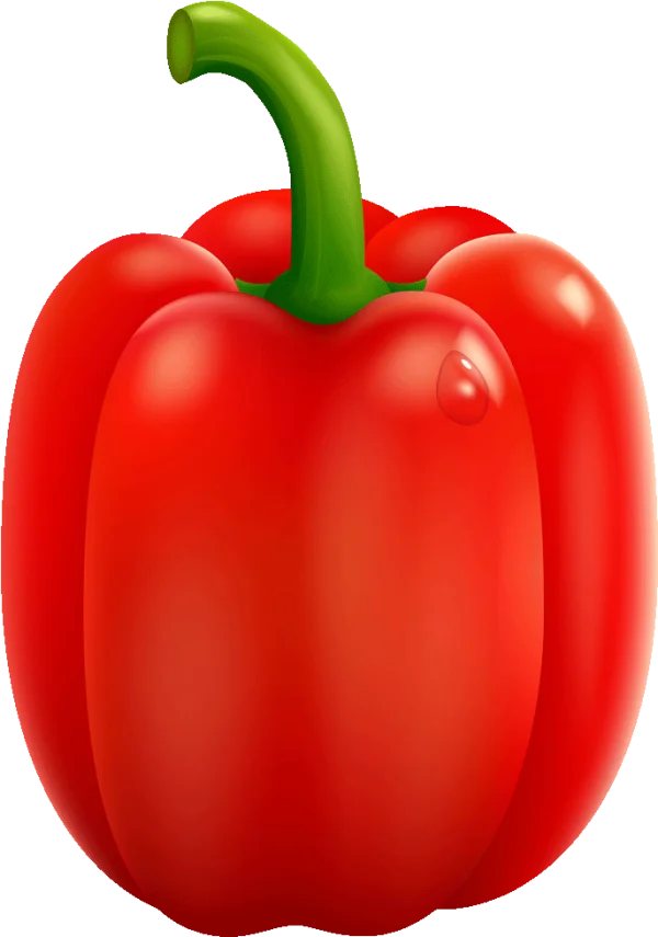 Red Bell Pepper PNG Transparent Background