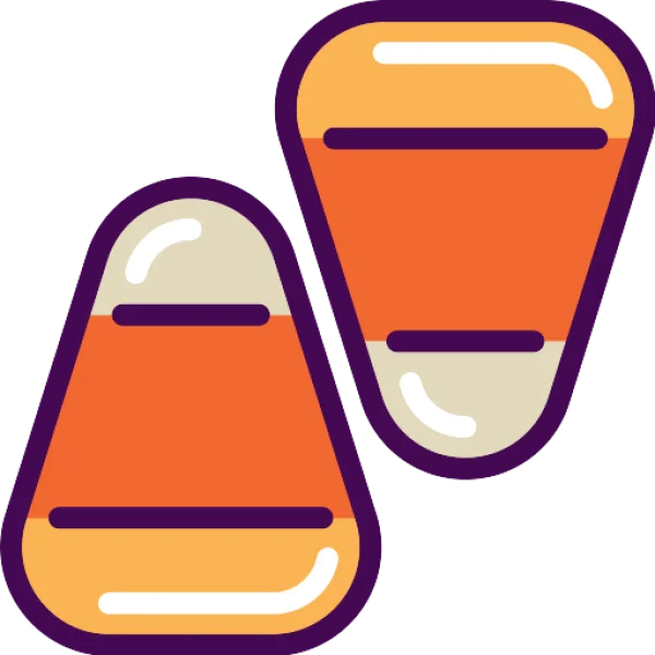 Candy Corns PNG Transparent Background