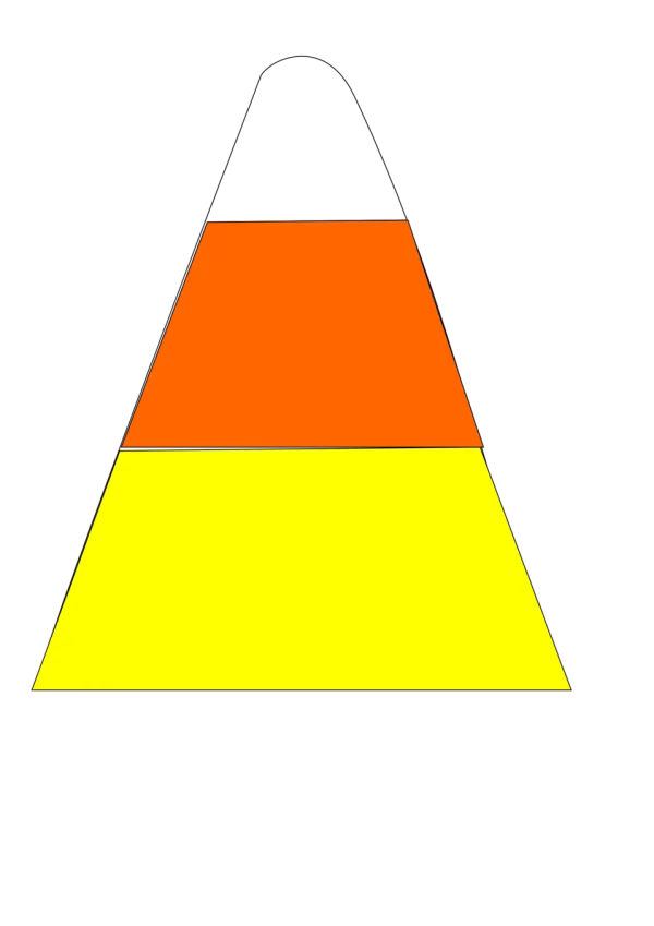 Stylized Candy Corn PNG Transparent Background
