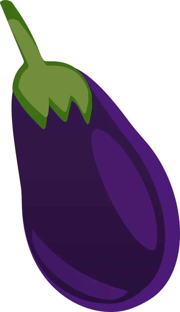 Purple Eggplant PNG Transparent Background