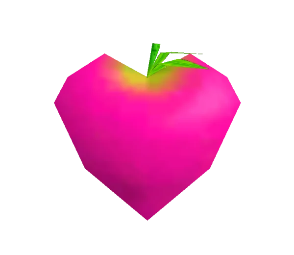 Pink Heart Fruit PNG Transparent Background