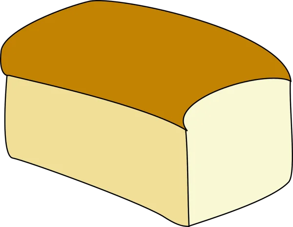Cartoon Loaf of Bread PNG Transparent