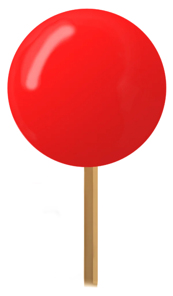 Red Push Pin PNG Transparent Background
