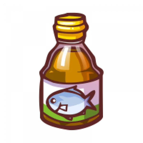 Cartoon Fish Oil Bottle PNG Transparent Background