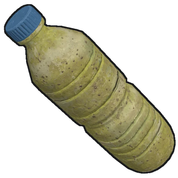 Dirty Plastic Water Bottle PNG