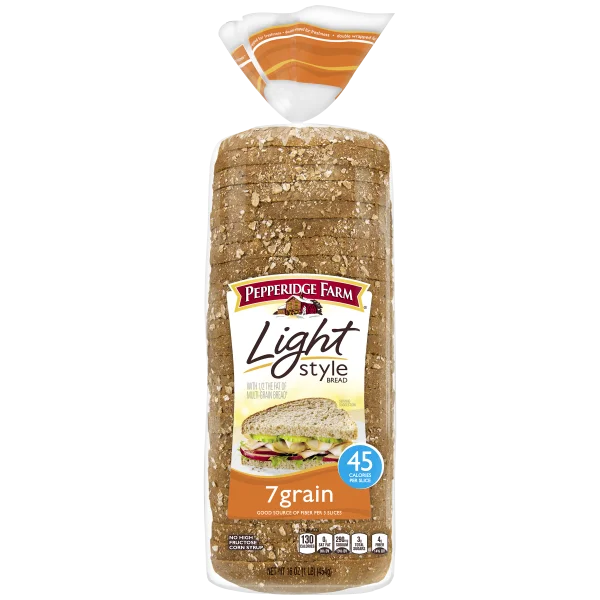 Pepperidge Farm 7 Grain Light Style Bread PNG Transparent