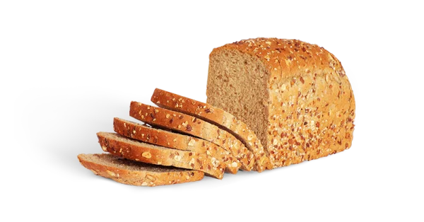 Sliced Whole Grain Bread PNG Transparent Background