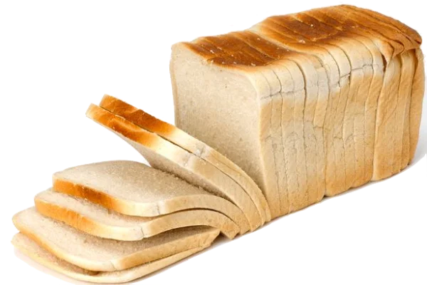 Sliced White Bread Loaf PNG Transparent Background