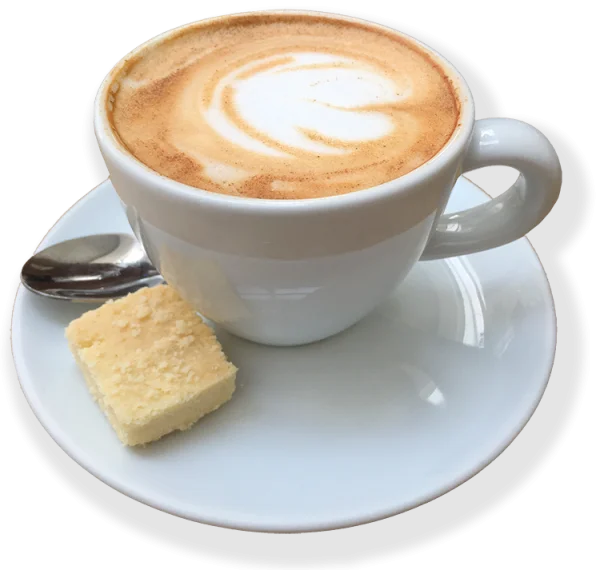 Cappuccino Cup with Shortbread Biscuit PNG