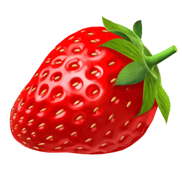 Realistic Strawberry PNG Transparent Background