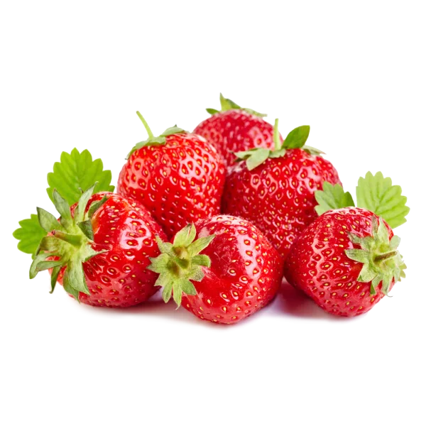 Pile of Fresh Strawberries PNG Transparent Background