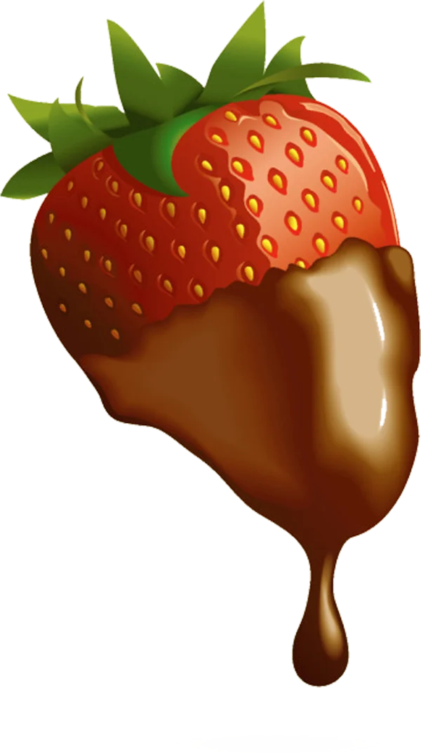 Chocolate Dipped Strawberry PNG Transparent Background