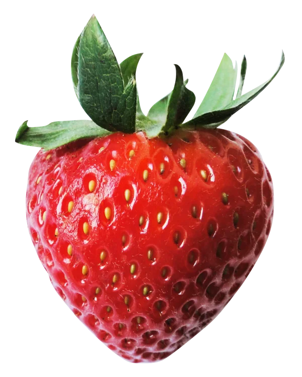Fresh Red Strawberry PNG Transparent Background