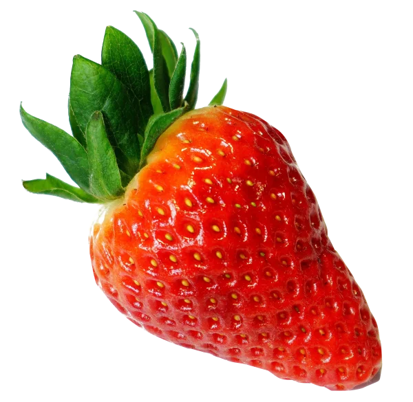Ripe Red Strawberry PNG Transparent Background