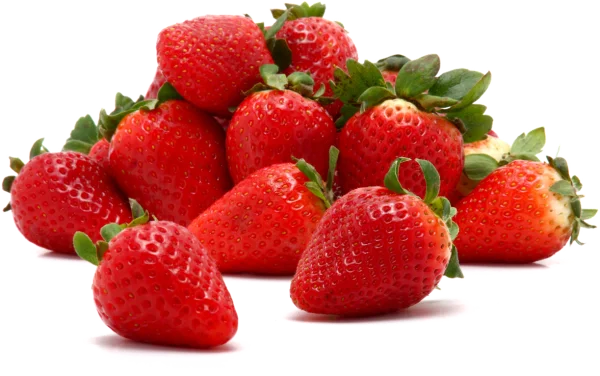 Fresh Strawberries Pile PNG Transparent Background
