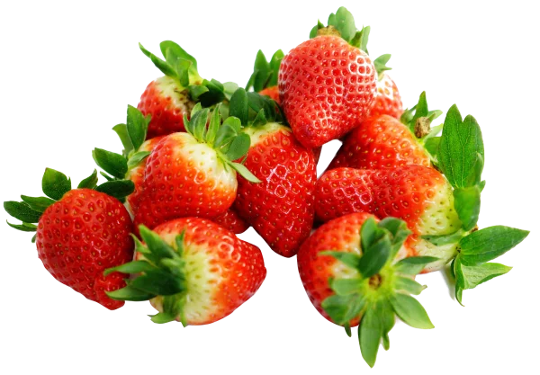 Fresh Strawberries PNG Transparent Background