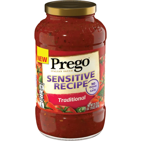 Prego Sensitive Recipe Traditional Italian Sauce Jar PNG