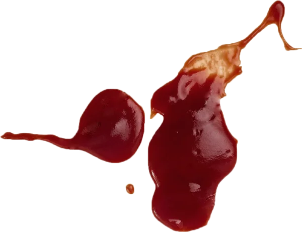 Red Ketchup Splatter Transparent Background PNG