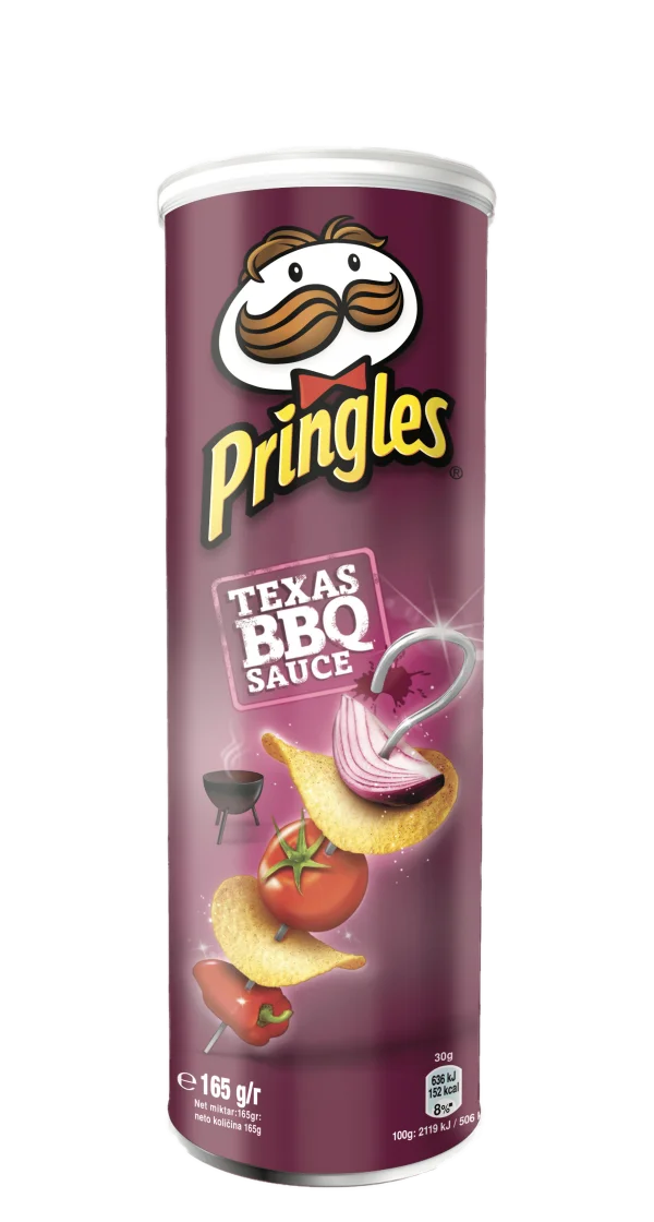 Pringles Texas BBQ Sauce Can PNG Transparent Background