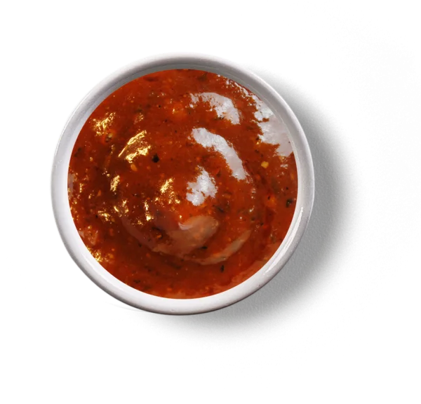 Salsa Dip in White Bowl PNG Transparent Background
