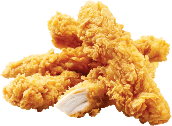 Crispy Fried Chicken Tenders PNG Transparent Background