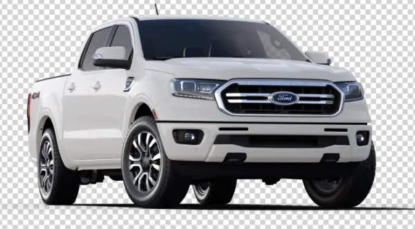 White Ford Ranger Pickup Truck Transparent PNG