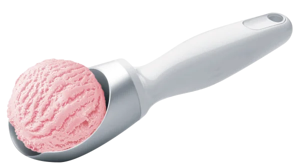 Strawberry Ice Cream Scoop PNG Transparent Background