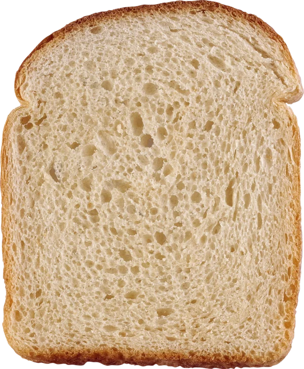 White Bread Slice PNG Transparent Background