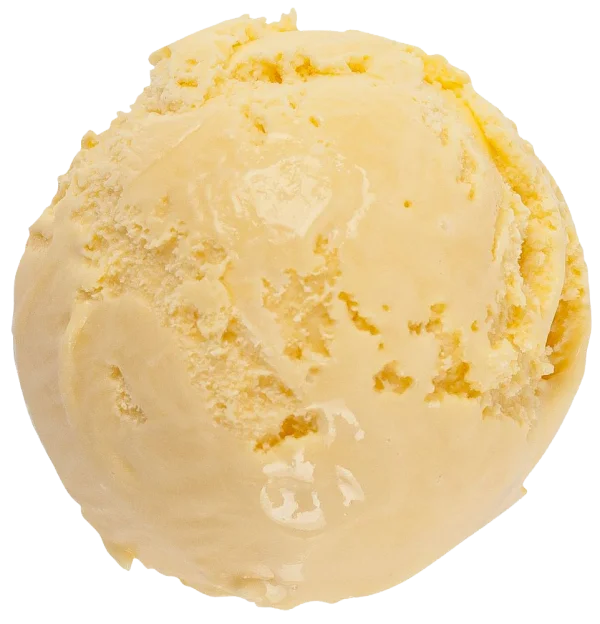 Vanilla Ice Cream Scoop PNG Transparent Background