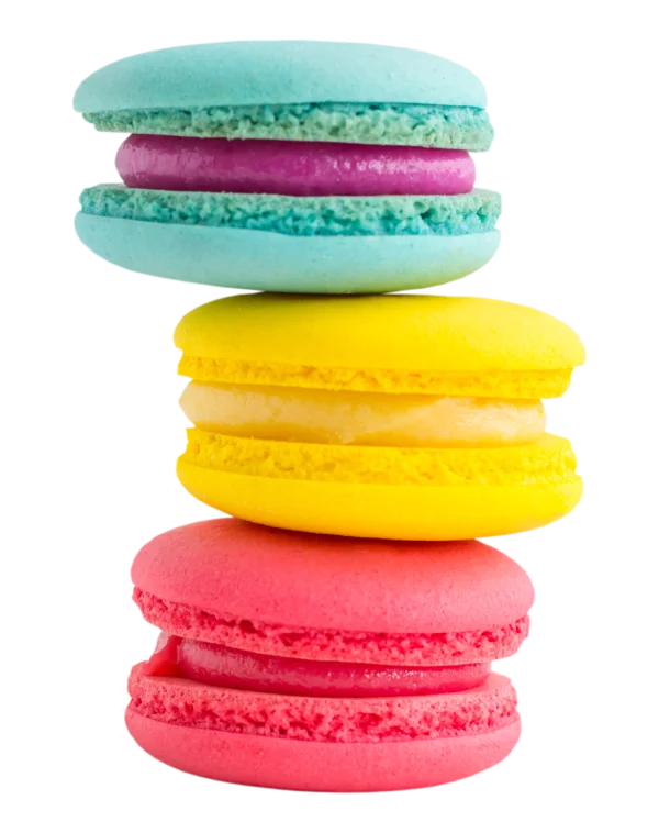 Colorful Macarons Stack PNG Transparent Background