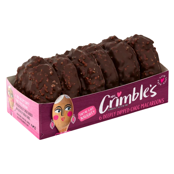 Mrs Crimble's Gluten Free Chocolate Macaroons Box PNG